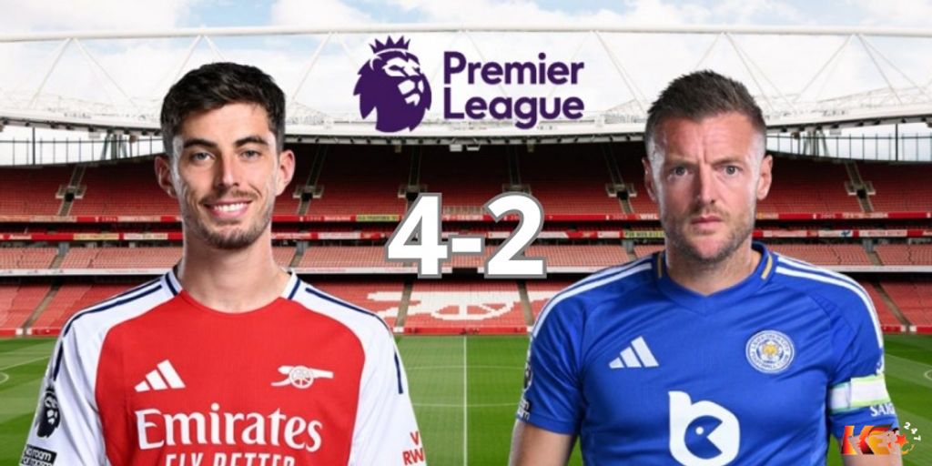 Arsenal thắng 4-2 trước Leicester ở phút cuối  | Keolive247