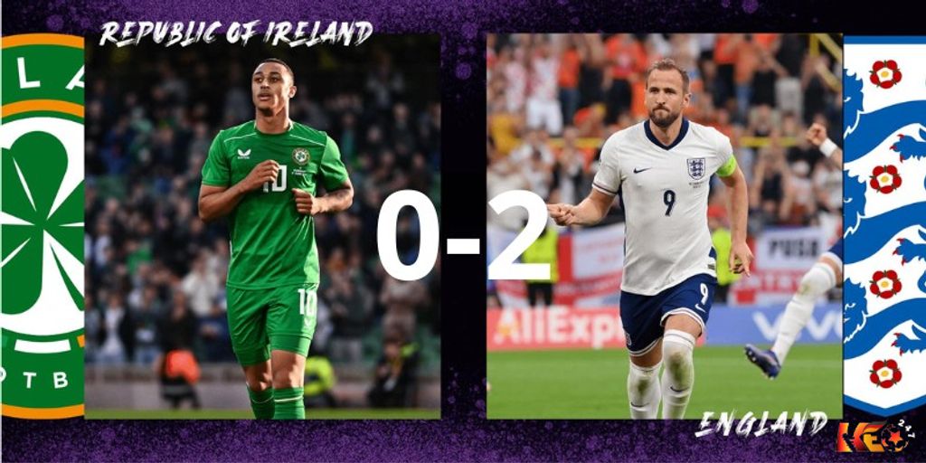 Kết quả Ireland thua 0-2 trước Anh tại Nations League | Keolive247