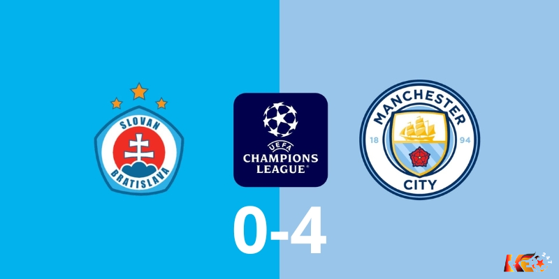 Man City thắng 4-0 trước Bratislava tại vòng bảng Champions League  | Keolive247