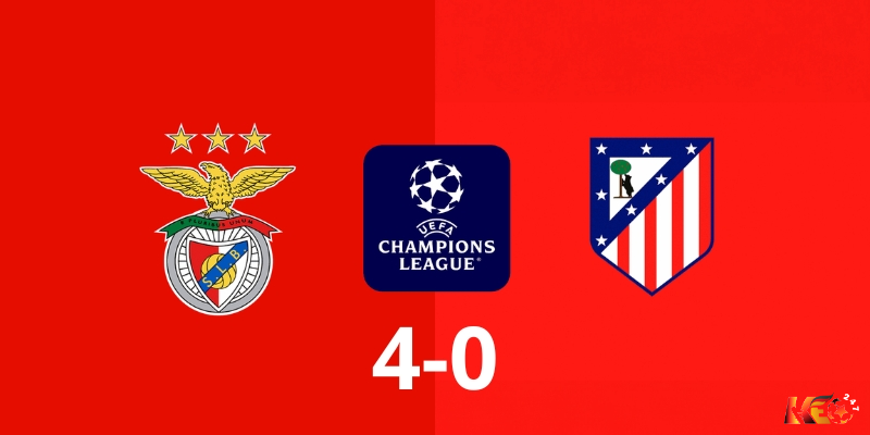 Benfica có chiến thắng 4-0 trước Atletico Madrid tại C1 năm nay | Keolive247