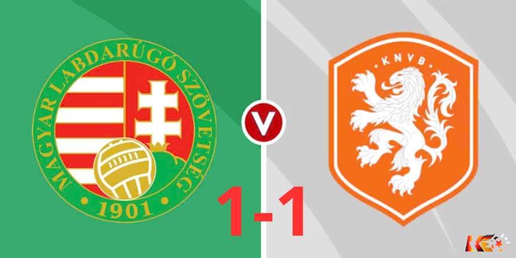 Hungary vs Hà Lan hoà nhau 1-1 tại vòng bảng Nations League 24-25 | Keolive247