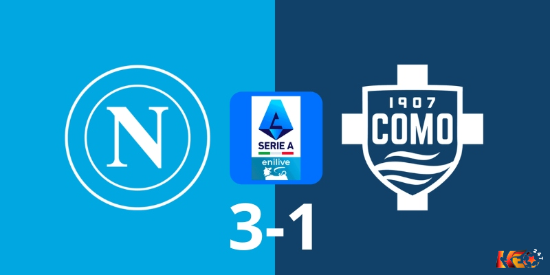 Napoli giành chiến thắng 3-1 trước Como ở Vòng 7 Serie A 24-25 | Keolive247