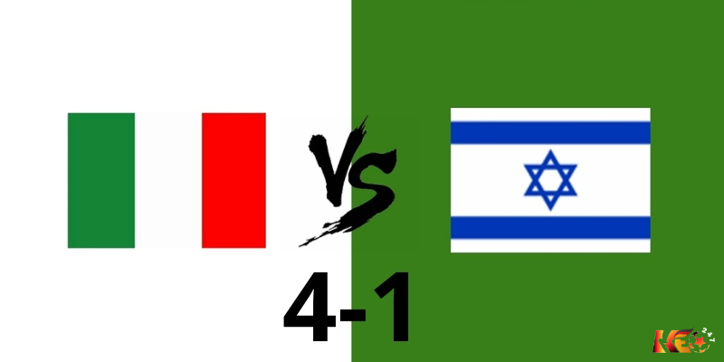 Ý thắng Israel 4-1 trên sân nhà tại Nations League 24-25 | Keolive247