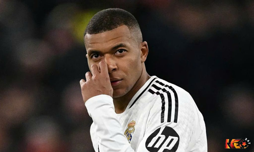 Tiền đạo Kylian Mbappe trong trận Real Madrid thua Liverpool . | Keolive247