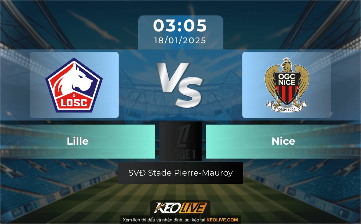 LOSC Lille vs Nice | Keolive247